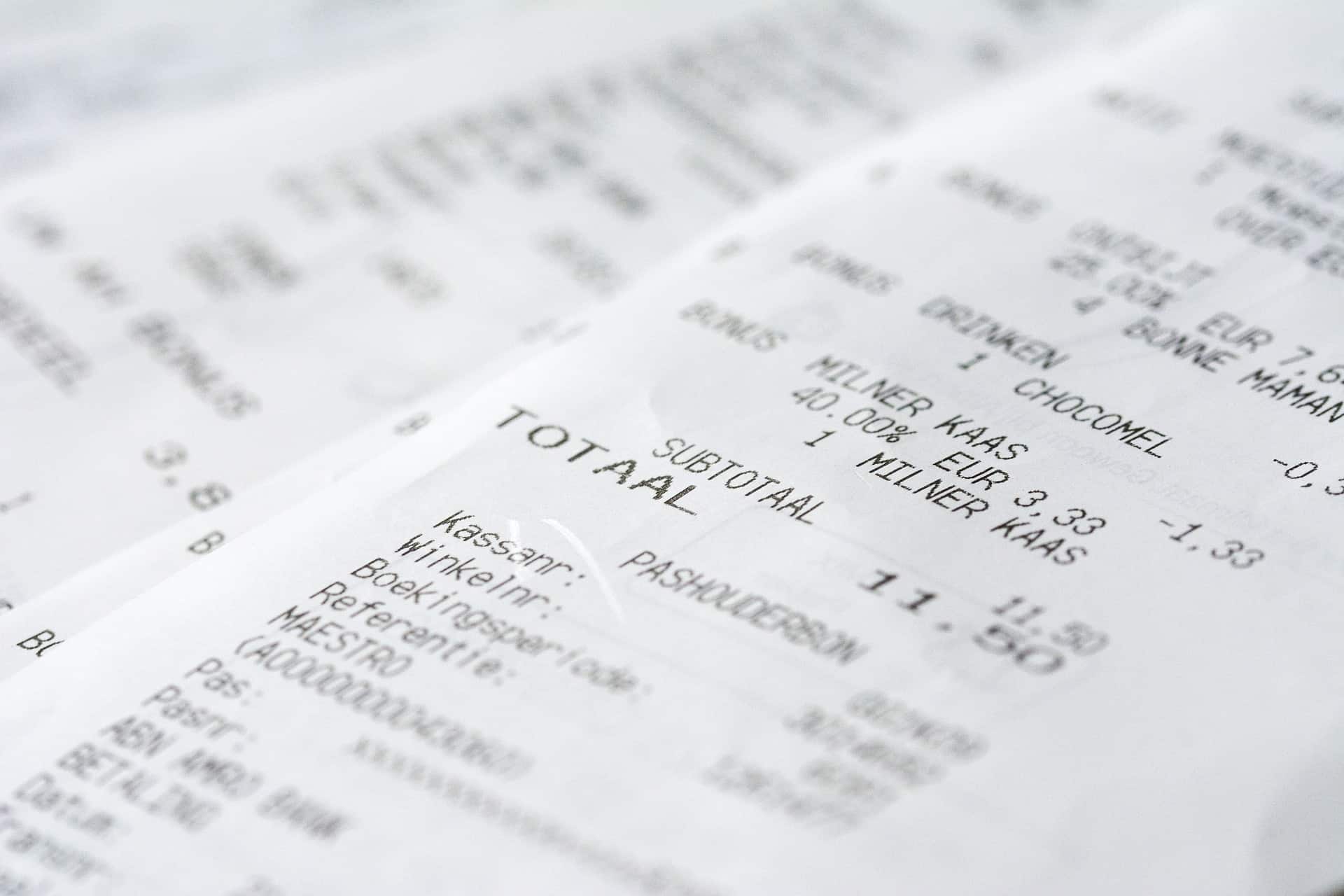 paid receipts 