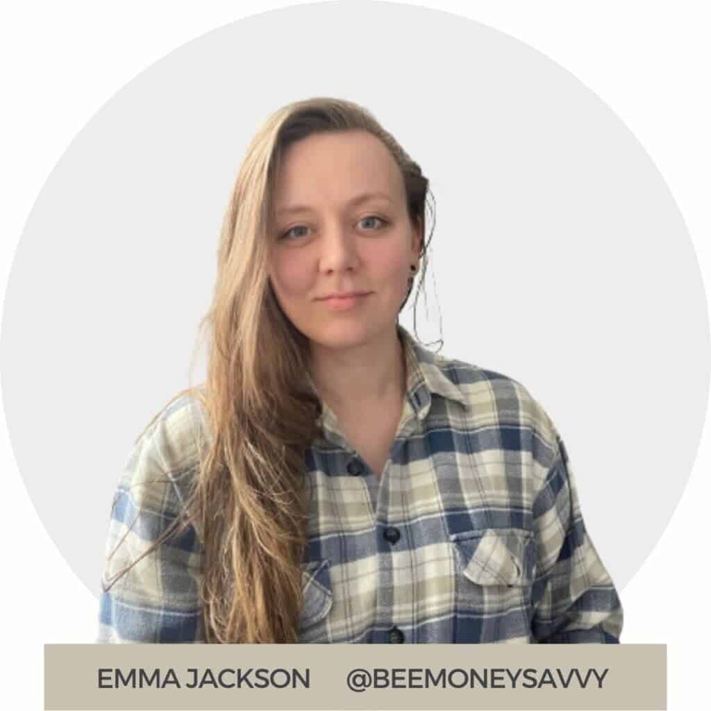 UK Money blogger - Emma Jackson @beemoneysavvy