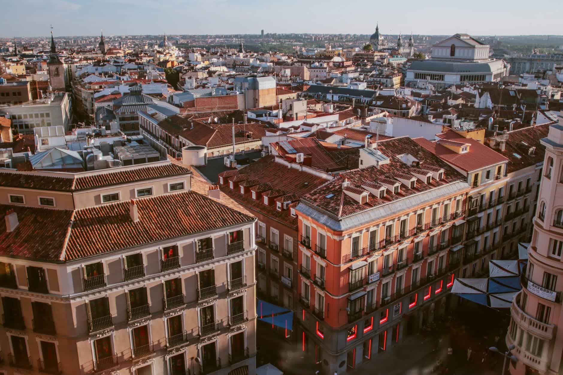 high angle photography of city
